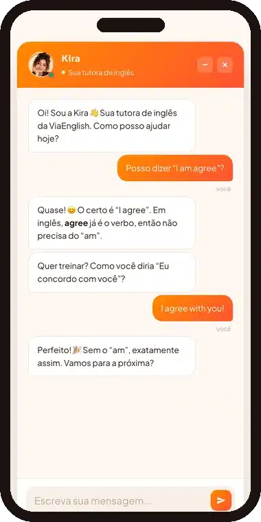 Conversa com a Kira, tutora de inglês da ViaEnglish